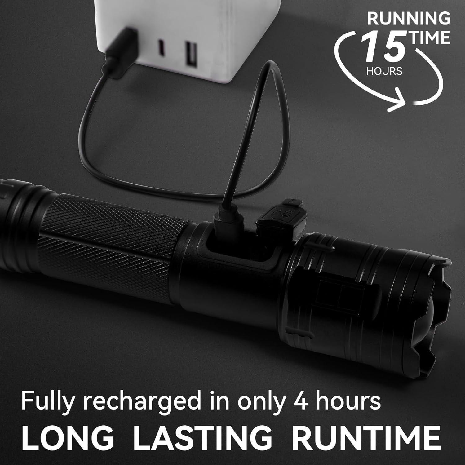 Linterna Recargable TIMSUMR 990,000 Lúmenes 3 Modos