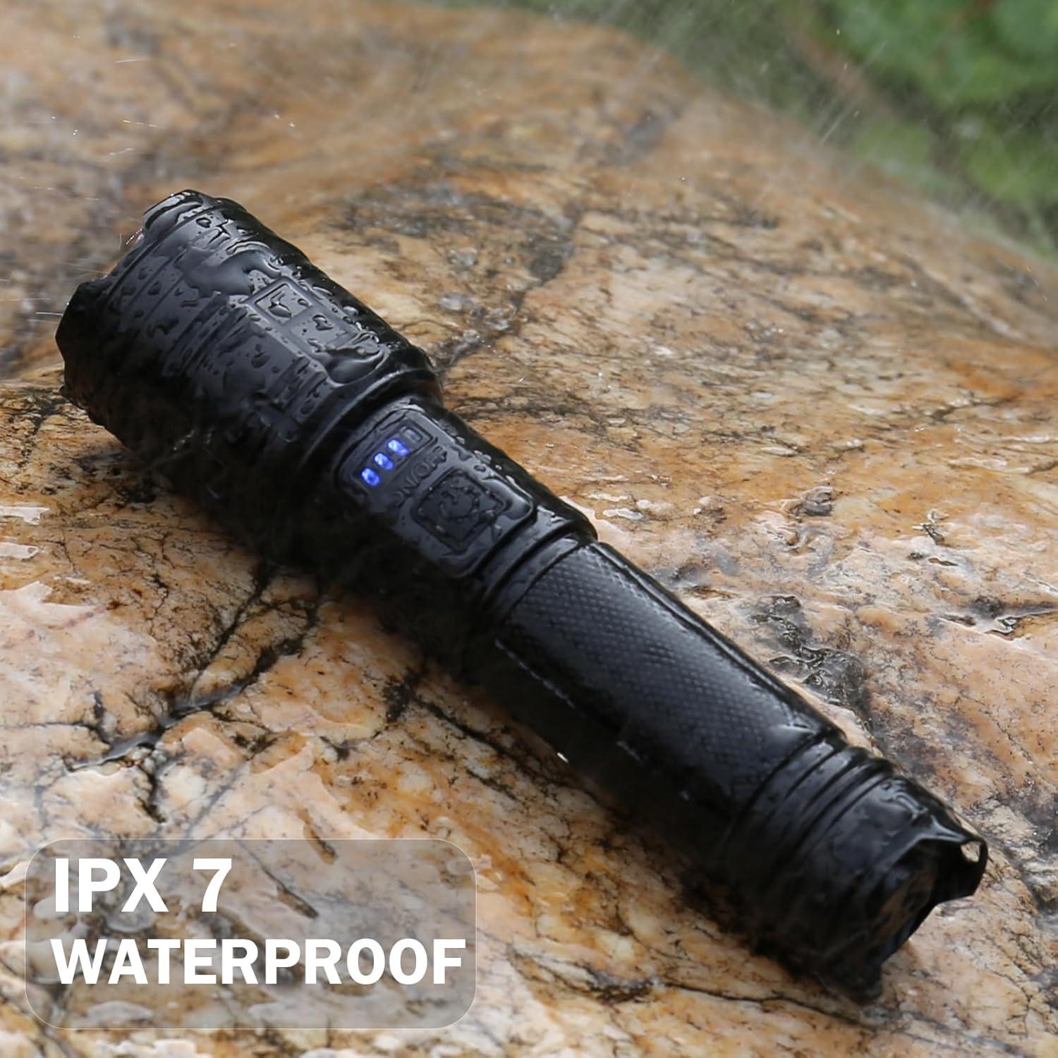 Linterna Recargable TIMSUMR 990,000 Lúmenes 3 Modos