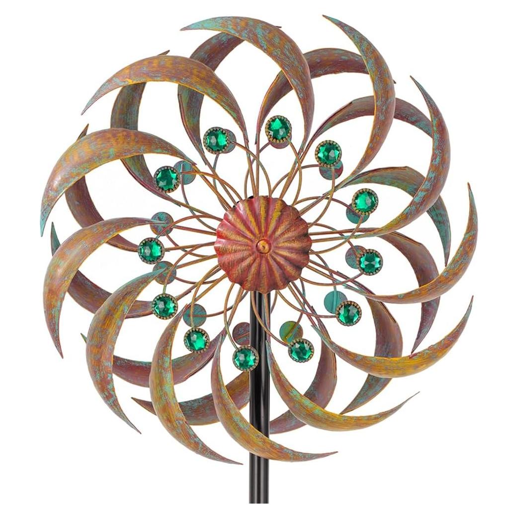 Molinetes de Jardín VEWOGARDEN 33 cm Cobre Verde Metal