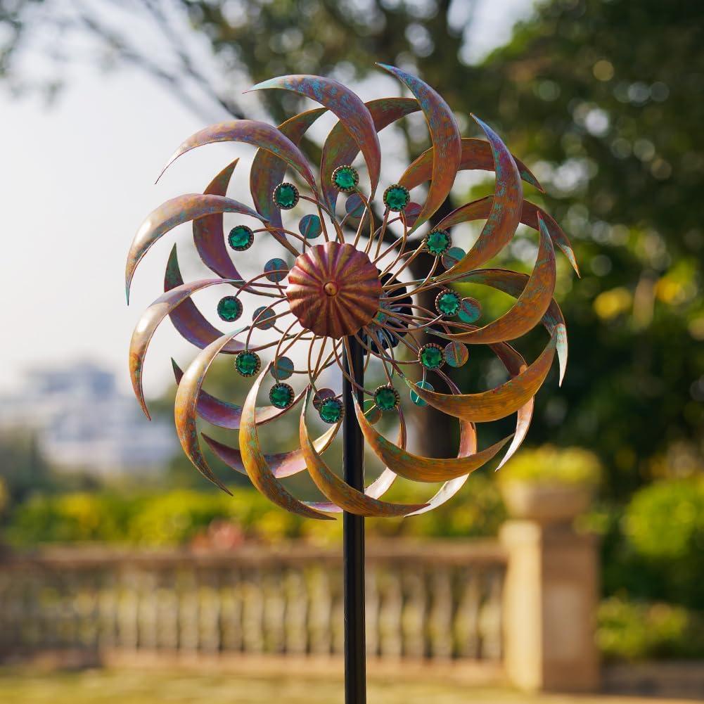 Molinetes de Jardín VEWOGARDEN 33 cm Cobre Verde Metal