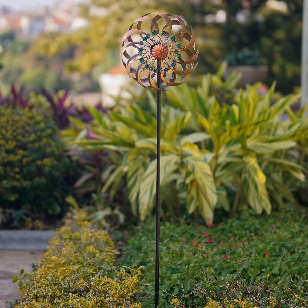 Molinetes de Jardín VEWOGARDEN 33 cm Cobre Verde Metal