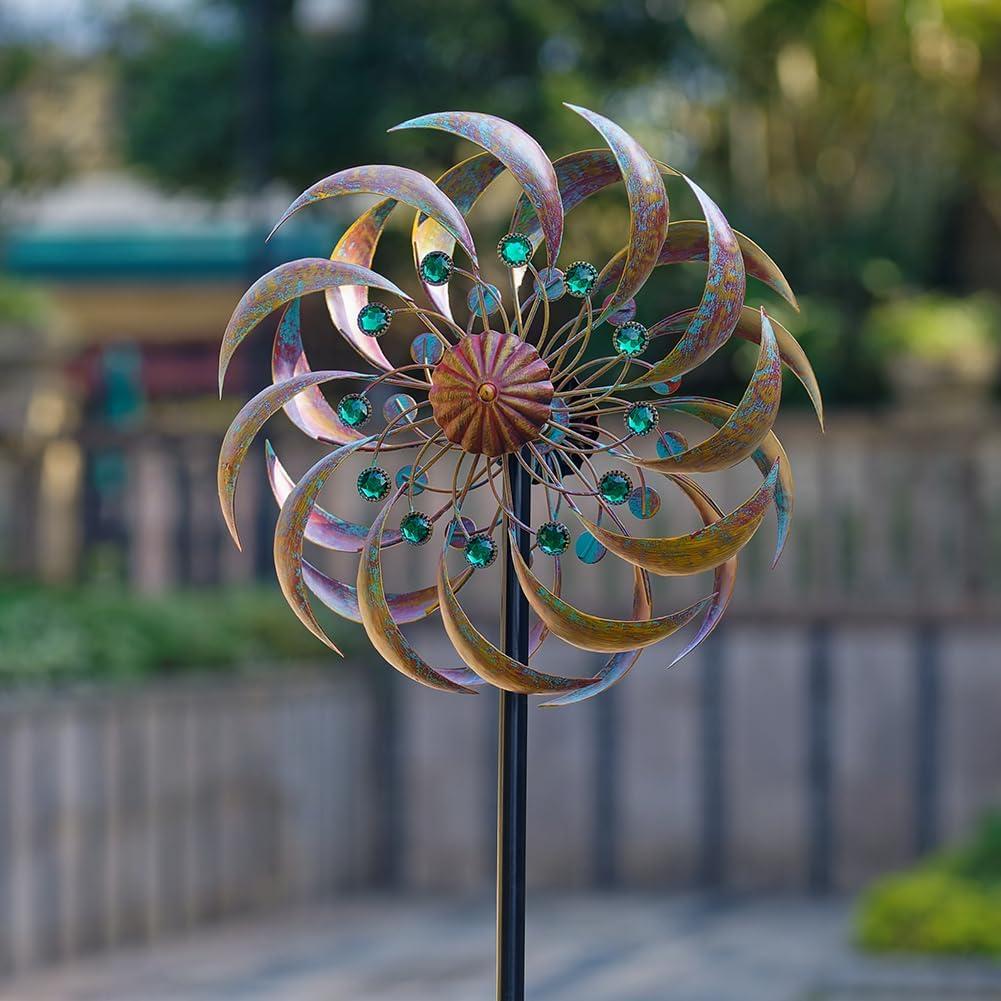 Molinetes de Jardín VEWOGARDEN 33 cm Cobre Verde Metal