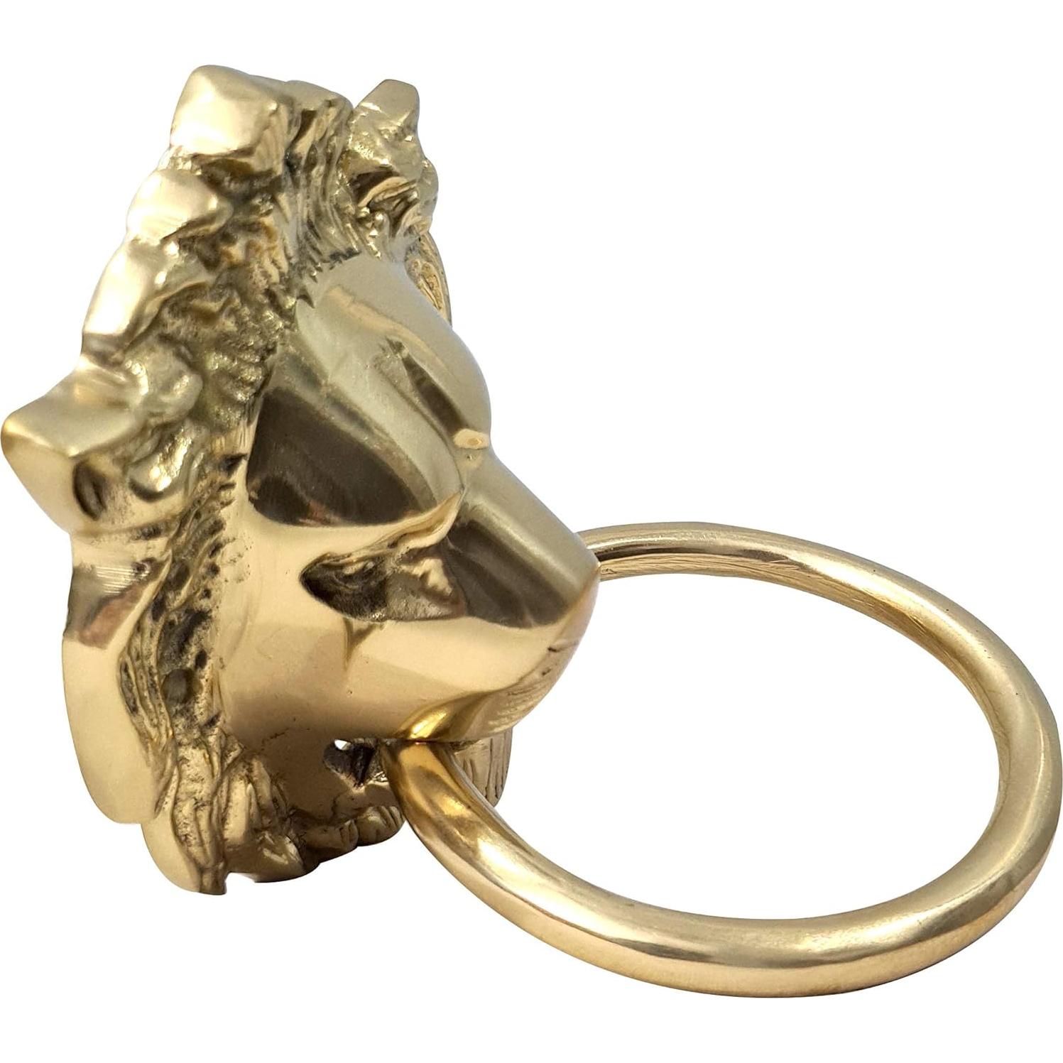 Agujero de puerta león bronce vintage collectiblesBuy 17.78x10.16cm