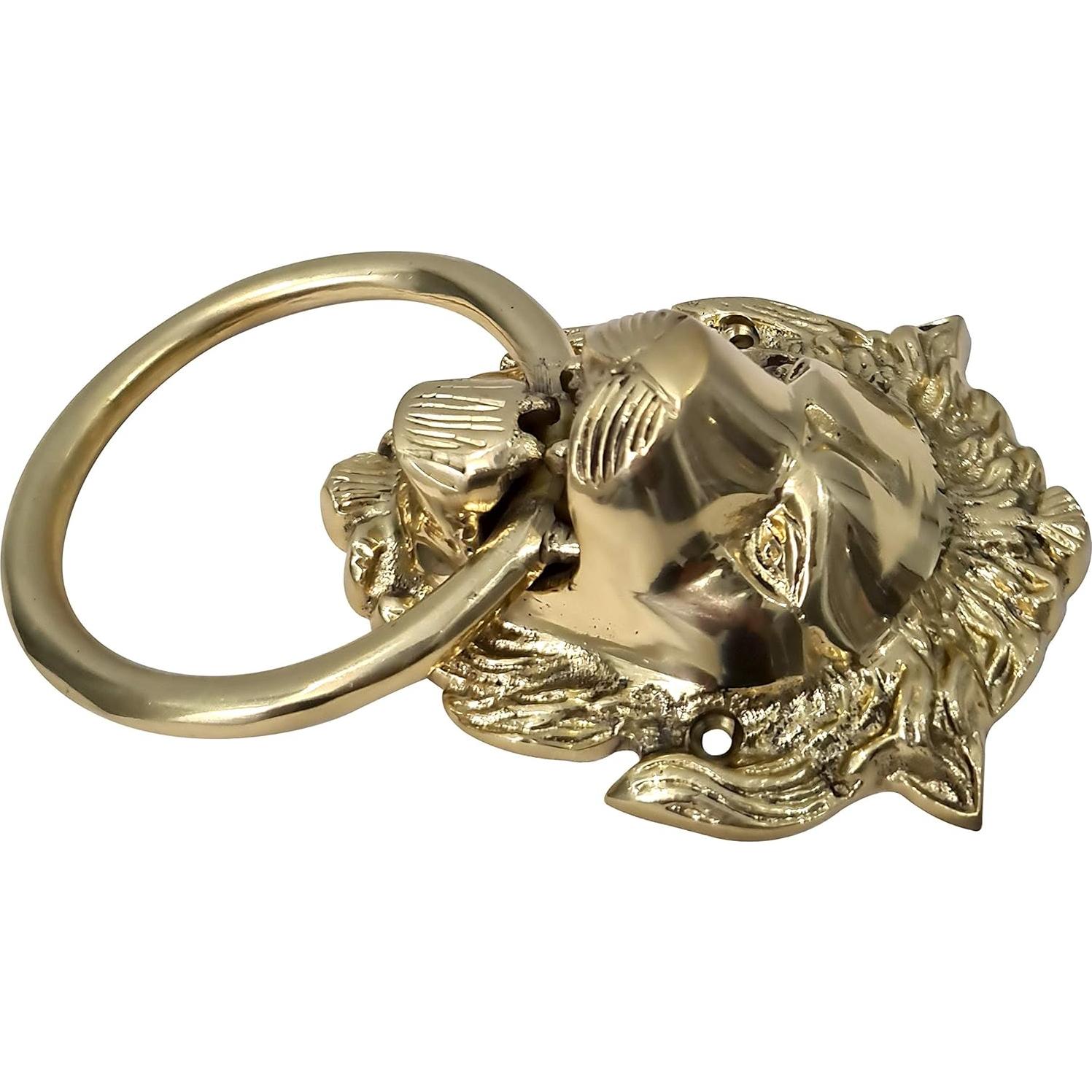 Agujero de puerta león bronce vintage collectiblesBuy 17.78x10.16cm