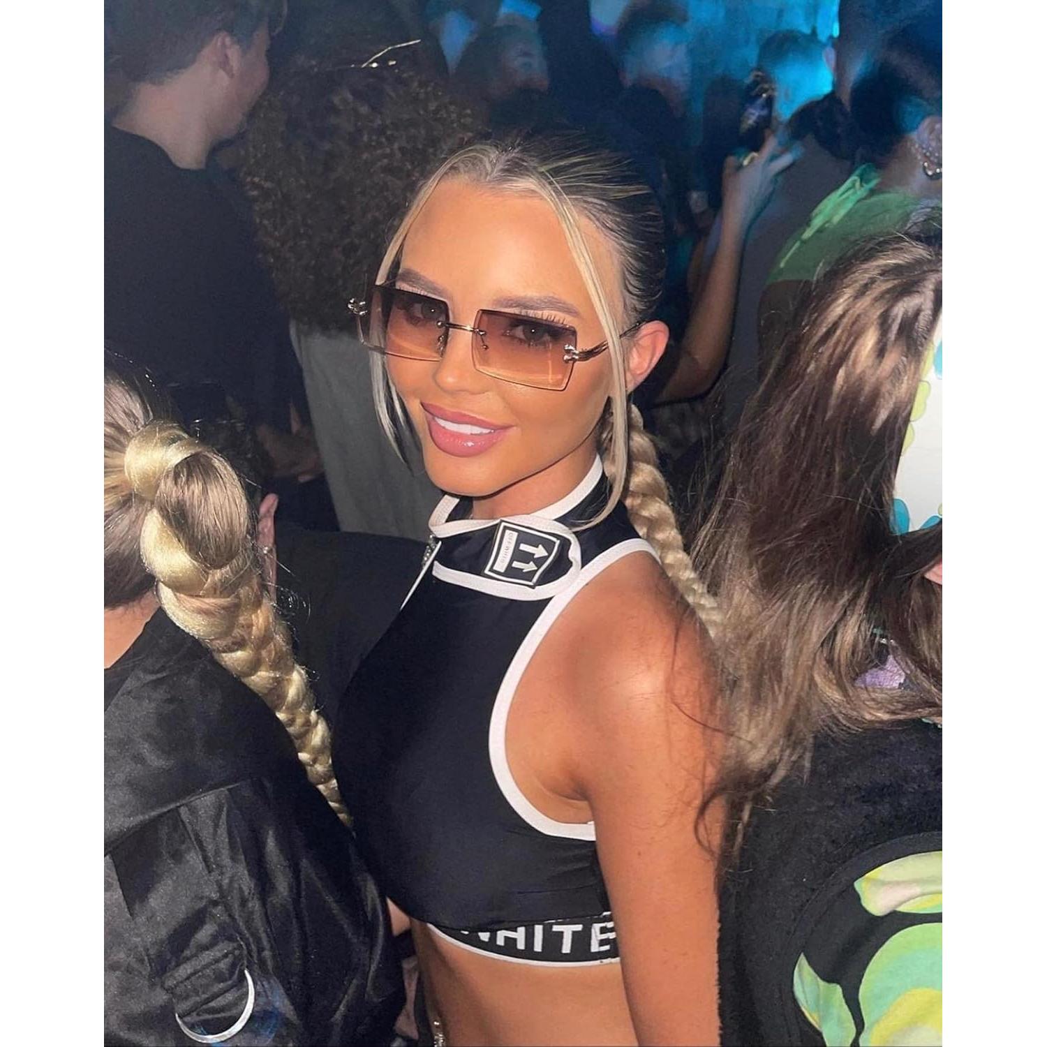 Gafas de Sol Rectangulares UV400 Metalicas A1 - 58mm