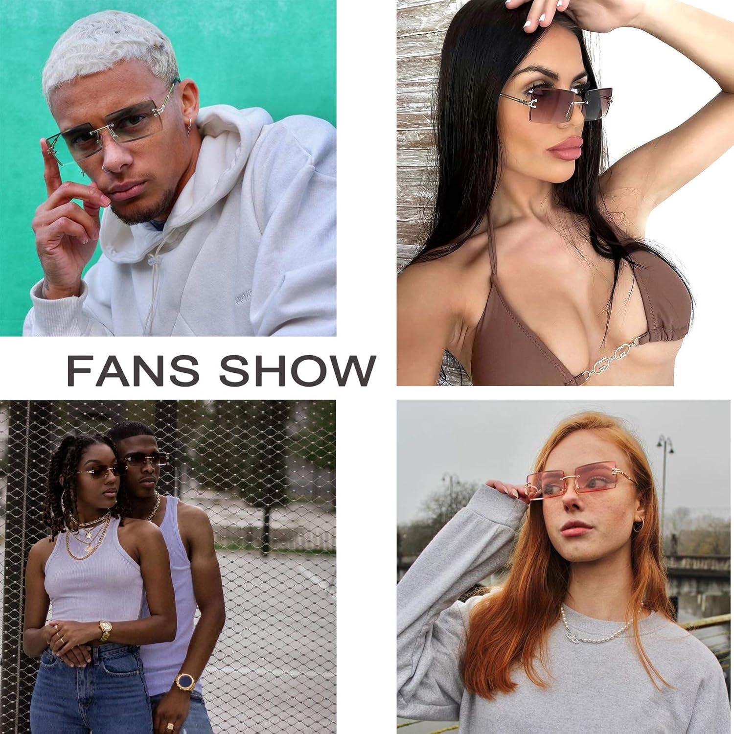 Gafas de Sol Rectangulares UV400 Metalicas 58mm - 2 Colores