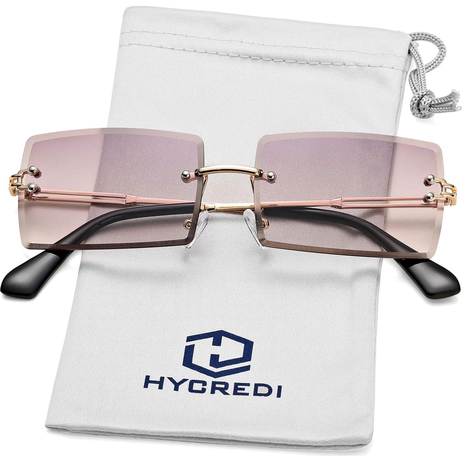 Gafas de Sol Rectangulares UV400 Metalicas 58mm - 2 Colores
