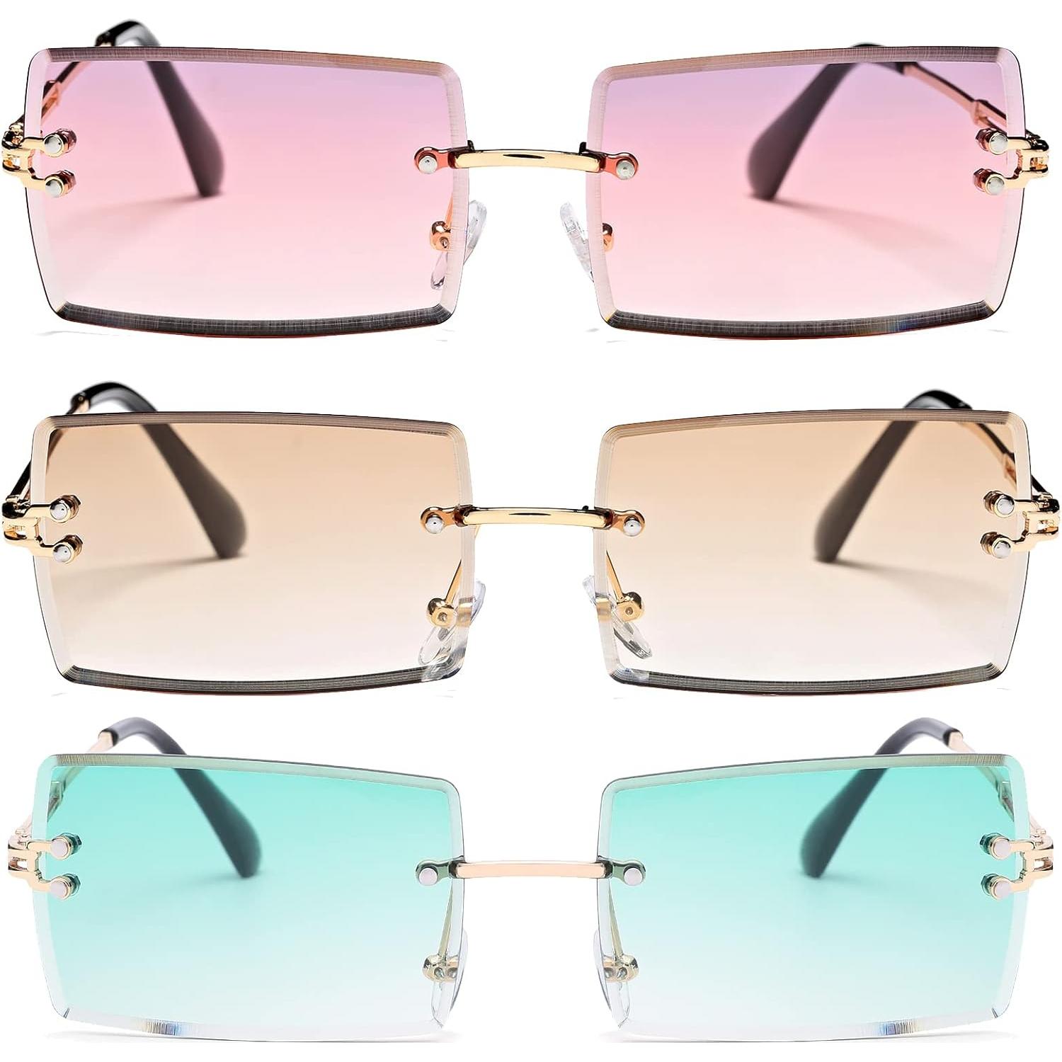 Gafas de Sol Rectangulares UV400 Metalicas 58mm - Unisex