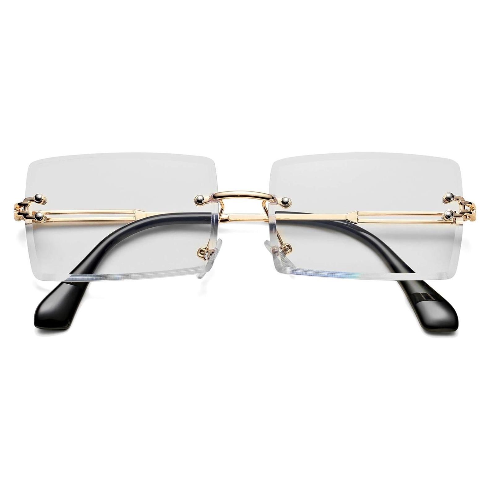 Gafas de sol rectangulares UV400 para hombres y mujeres