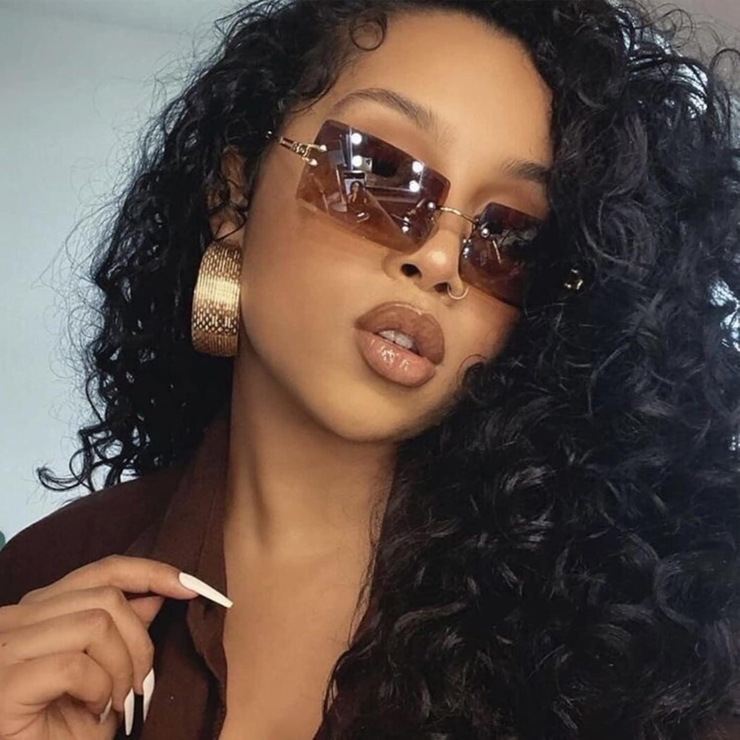 Gafas de Sol Rectangulares UV400 Metalicas 58mm - 3 Colores