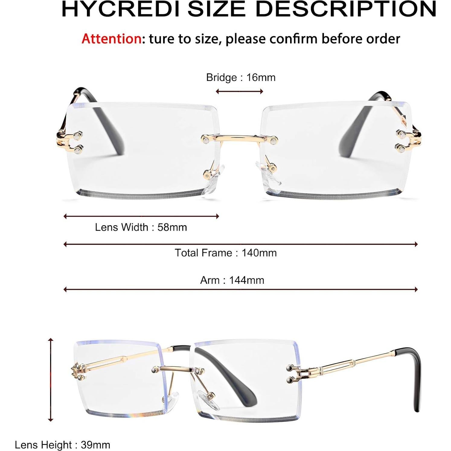 Gafas de Sol Rectangulares UV400 Metal Transparente y Gris