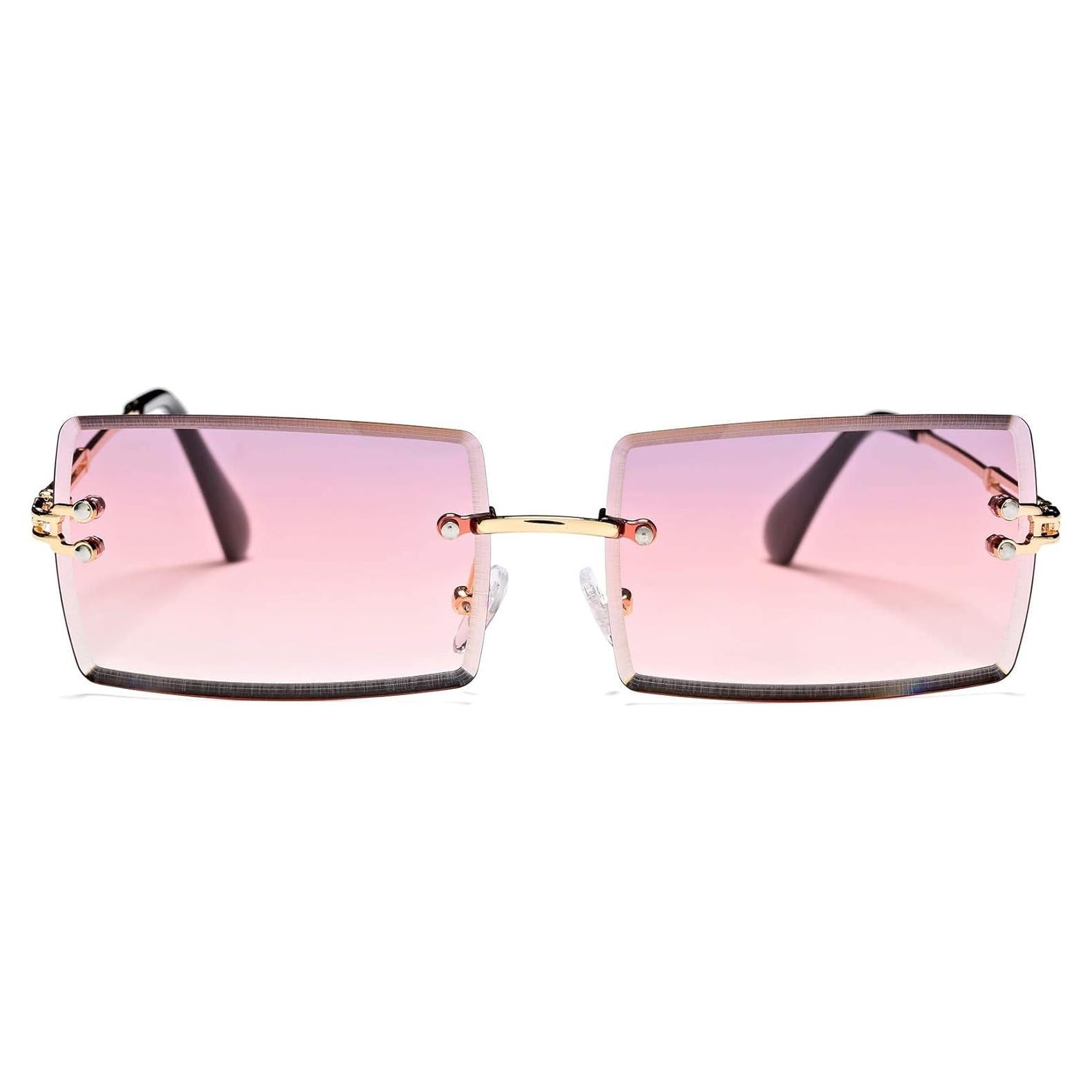 Gafas de Sol Rectangulares UV400 para Mujeres - Gradiente Púrpura