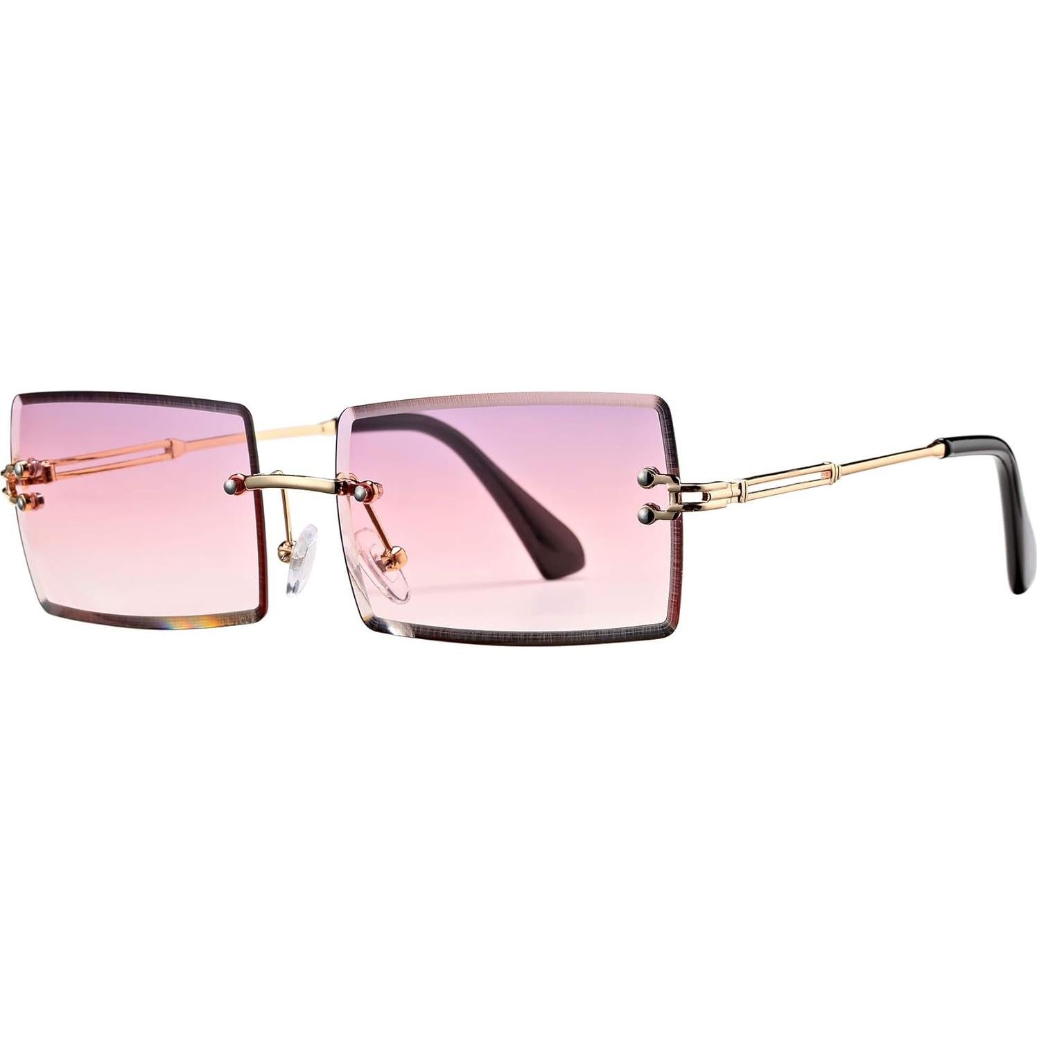 Gafas de Sol Rectangulares UV400 para Mujeres - Gradiente Púrpura