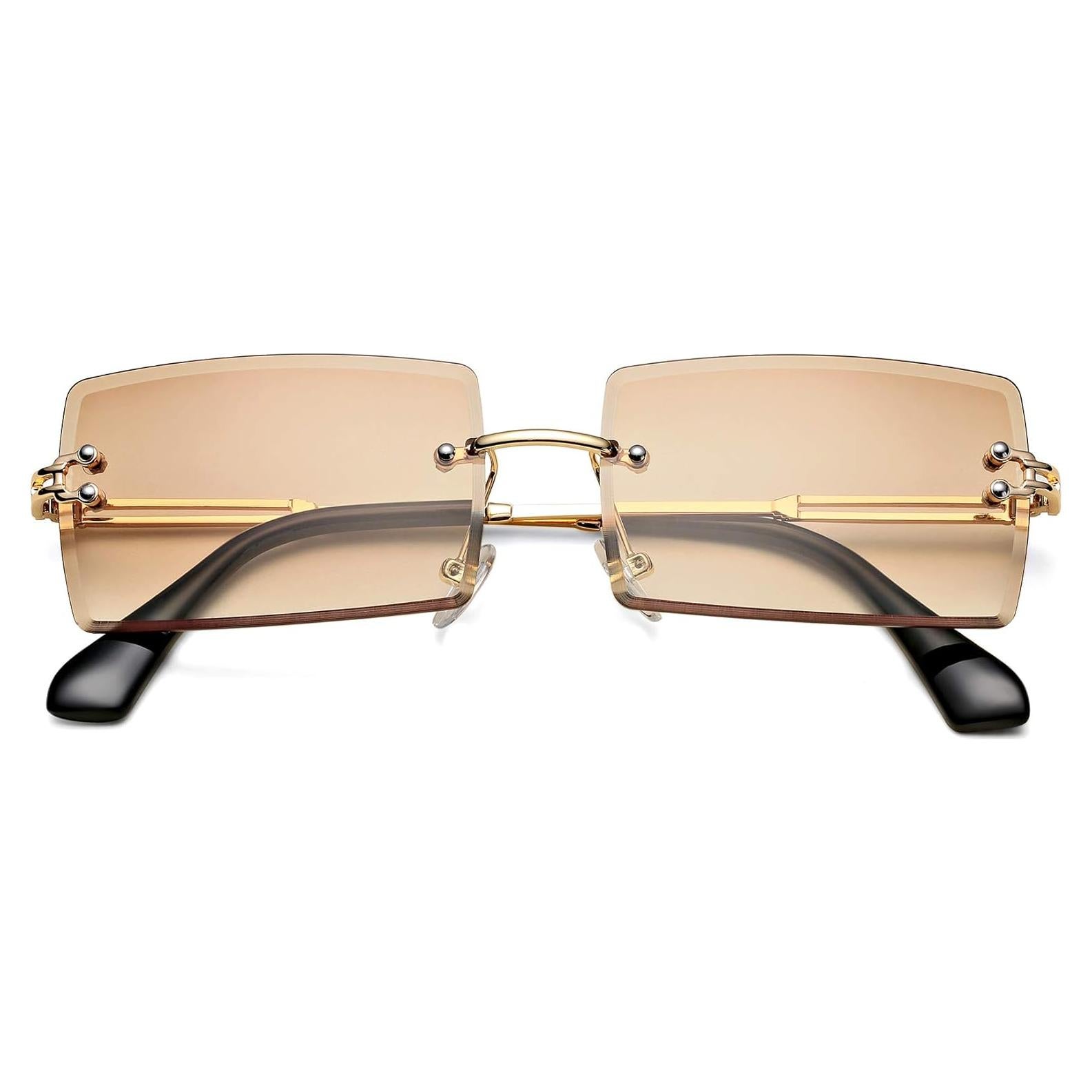 Gafas de Sol Rectangulares UV400 Metal D2 Tés 58mm