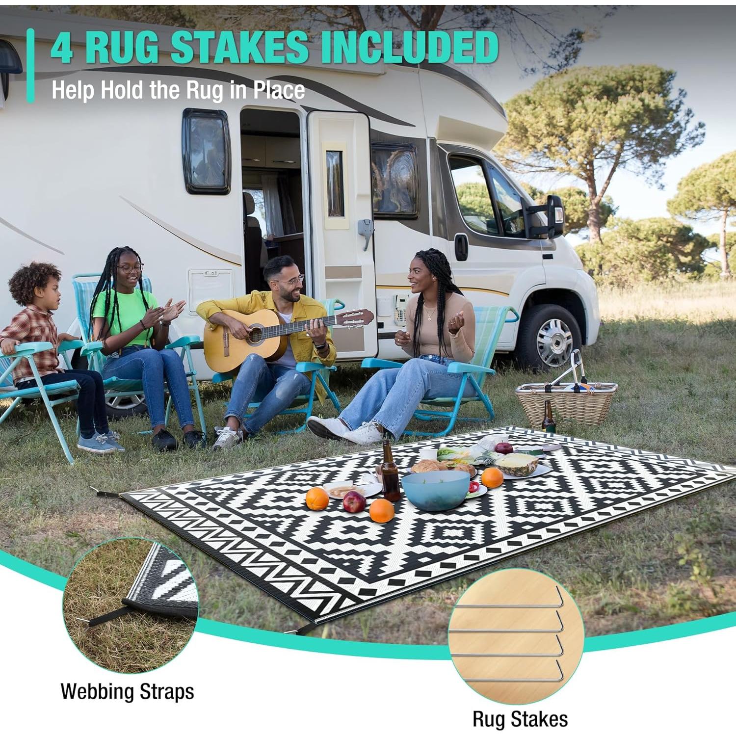 Alfombra Exterior Reversible HAUSHOF 2.03x1.27m Impermeable