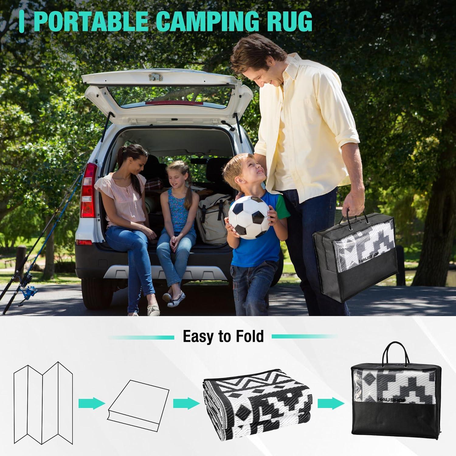 Alfombra Exterior Reversible HAUSHOF 2.03x1.27m Impermeable