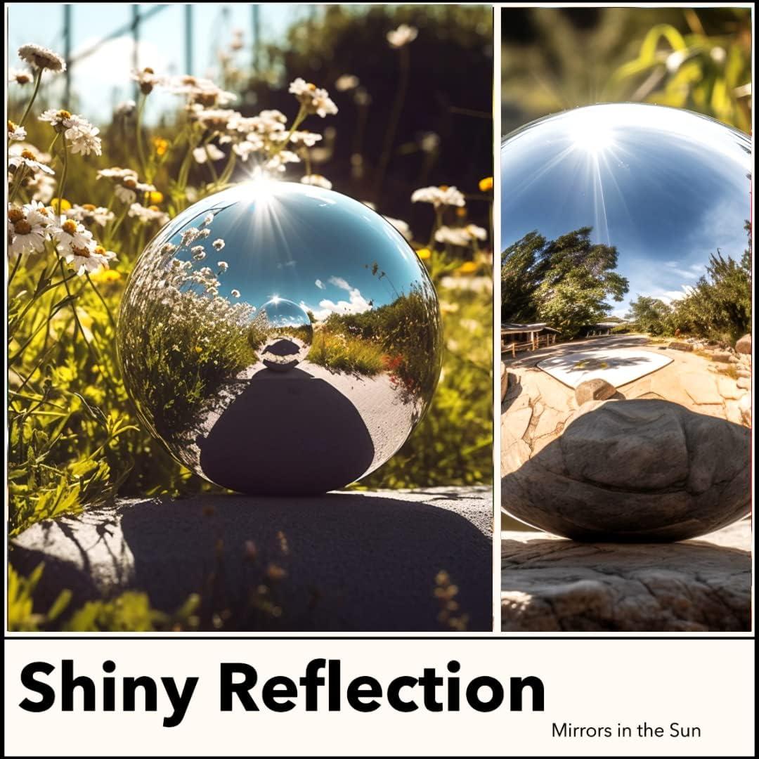 Bola de Observación de Acero Inoxidable 30cm Plata v2croft