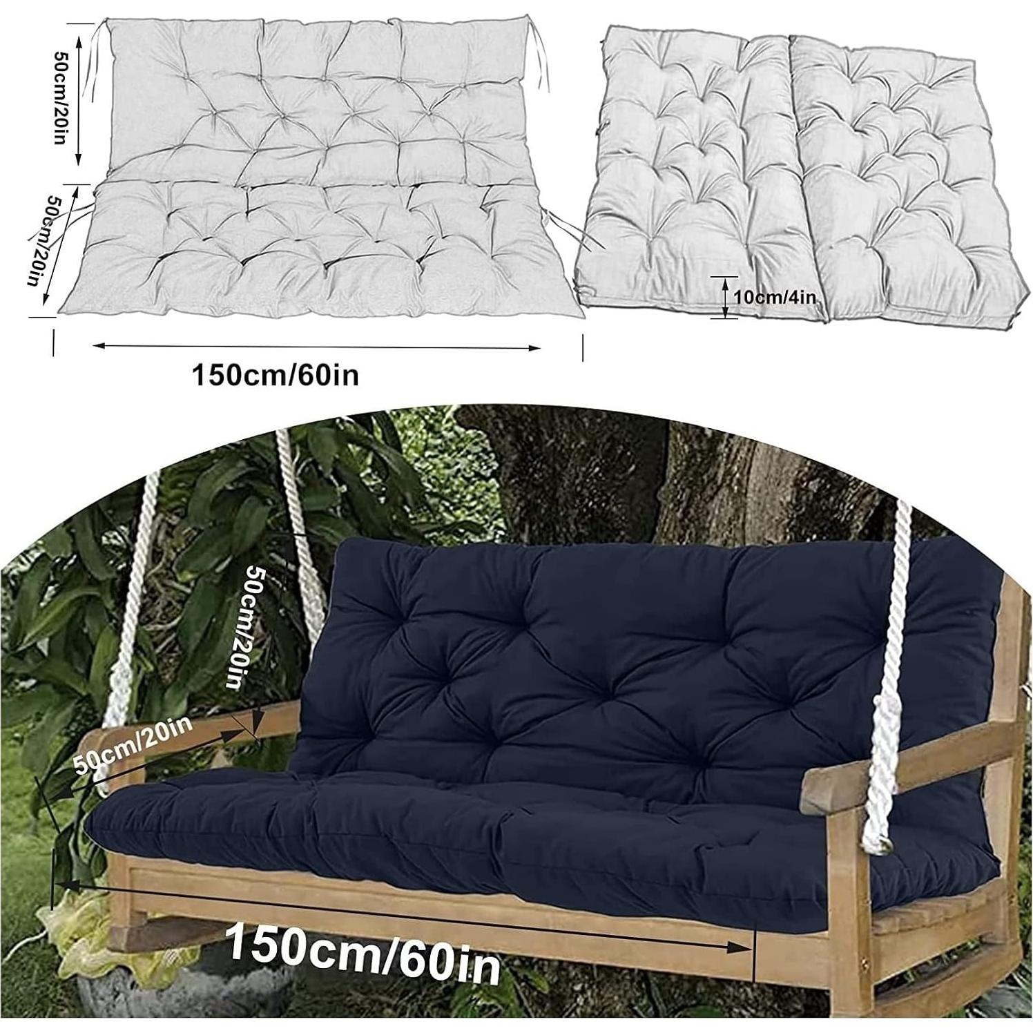 Cojín de Reemplazo para Columpio YXMKJOS 3 Plazas Impermeable
