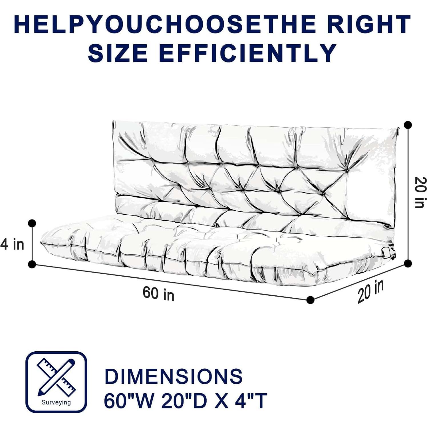 Cojines de Columpio Exterior GPQAWER 152x102 cm Impermeables