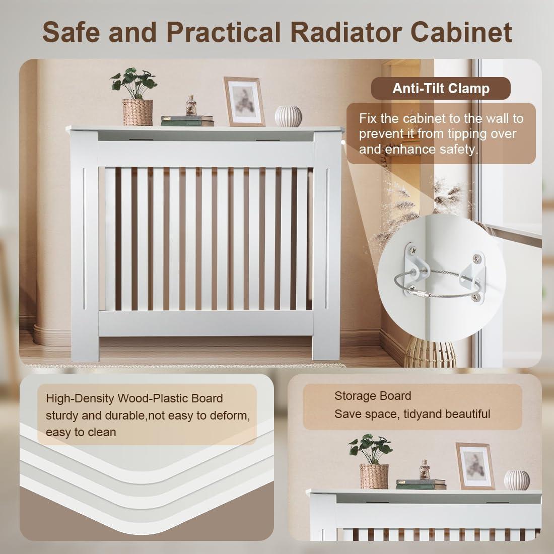 Cubierta de Radiador DOLEMODUO 111.76x91.44x19.05cm Blanca