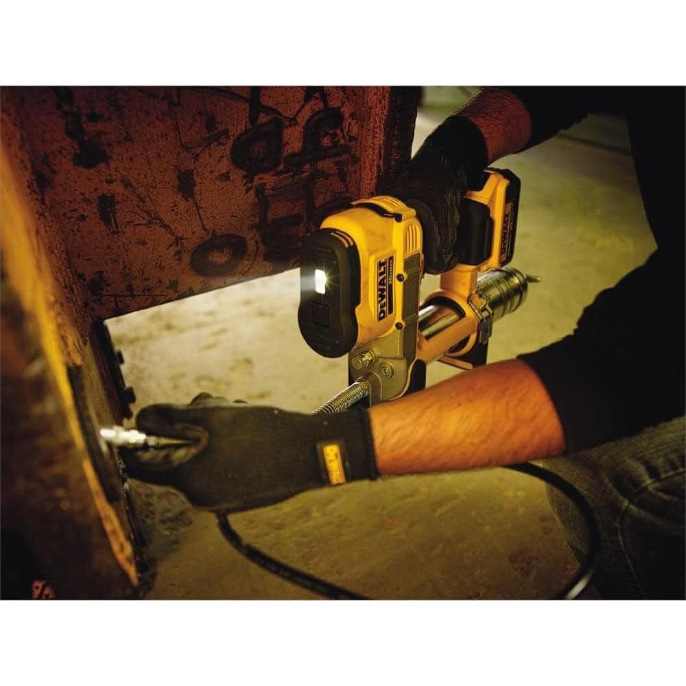 DEWALT Grease Gun 20V MAX, Cordless Electric Grease Gun 42” Hose, 10,000 PSI, Variable Speed Triggers, Tool Only (DCGG571B)