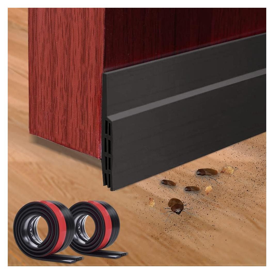 2PC Tapón de Draft de Silicona para Puerta 99 cm Aislante Acústico