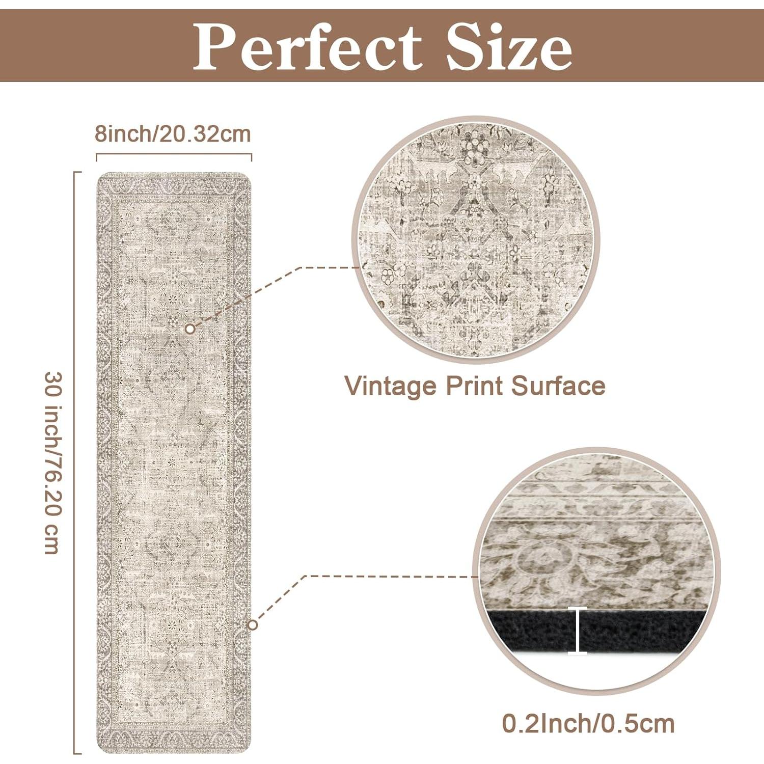 Tread de Escalera Antideslizante Tiveney 15PCS 20x76cm Caqui