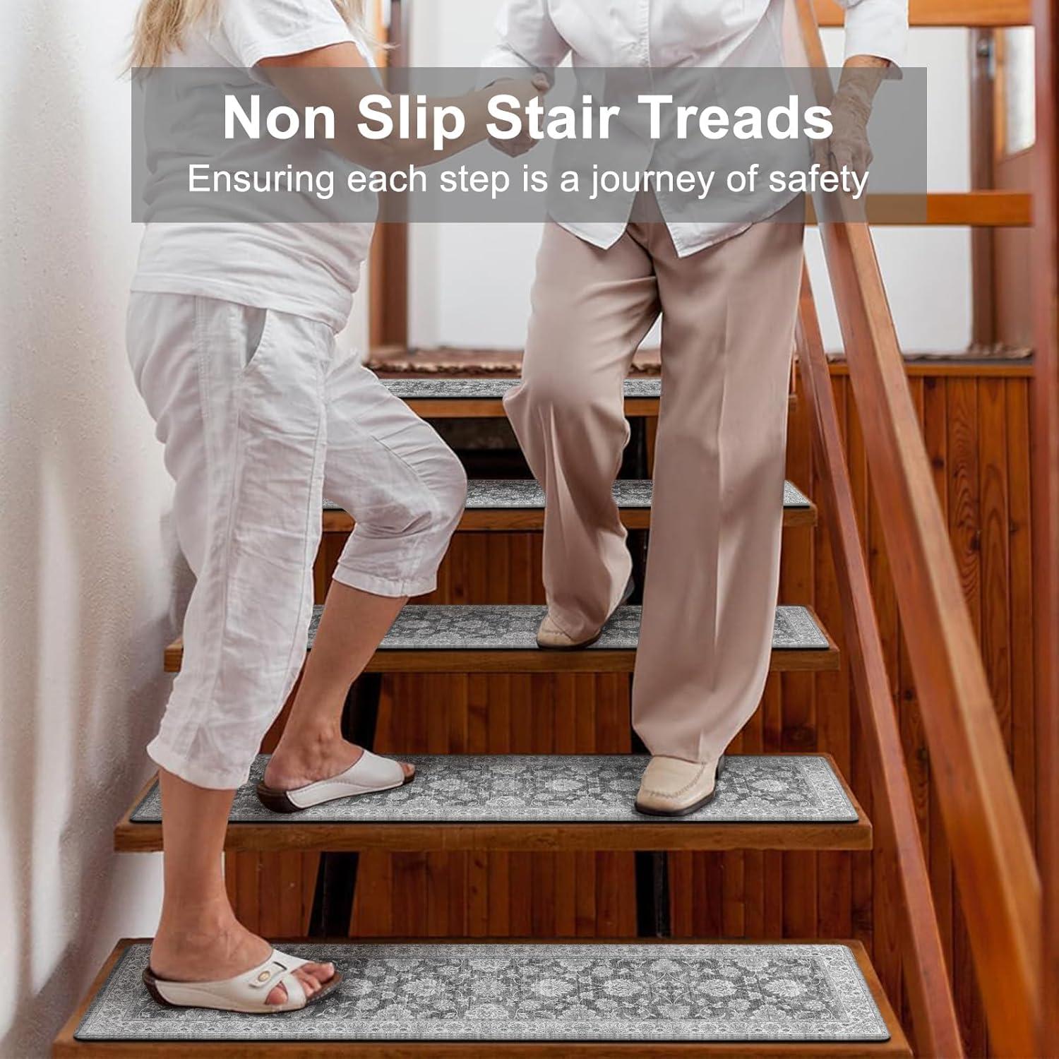 Treads Antideslizantes OJIA para Escaleras 15PCS 76.2x20.3cm Gris