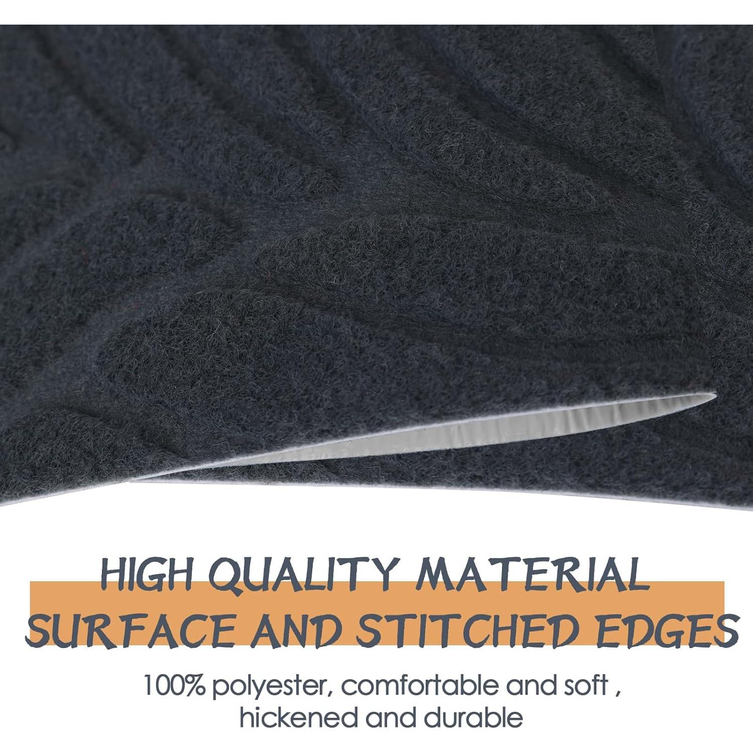 Paquete de 15 Tapetes Antideslizantes Demiwise 20x76cm Gris Oscuro