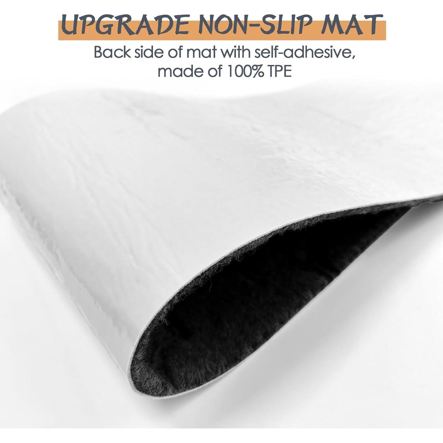 Paquete de 15 Tapetes Antideslizantes Demiwise 20x76cm Gris Oscuro