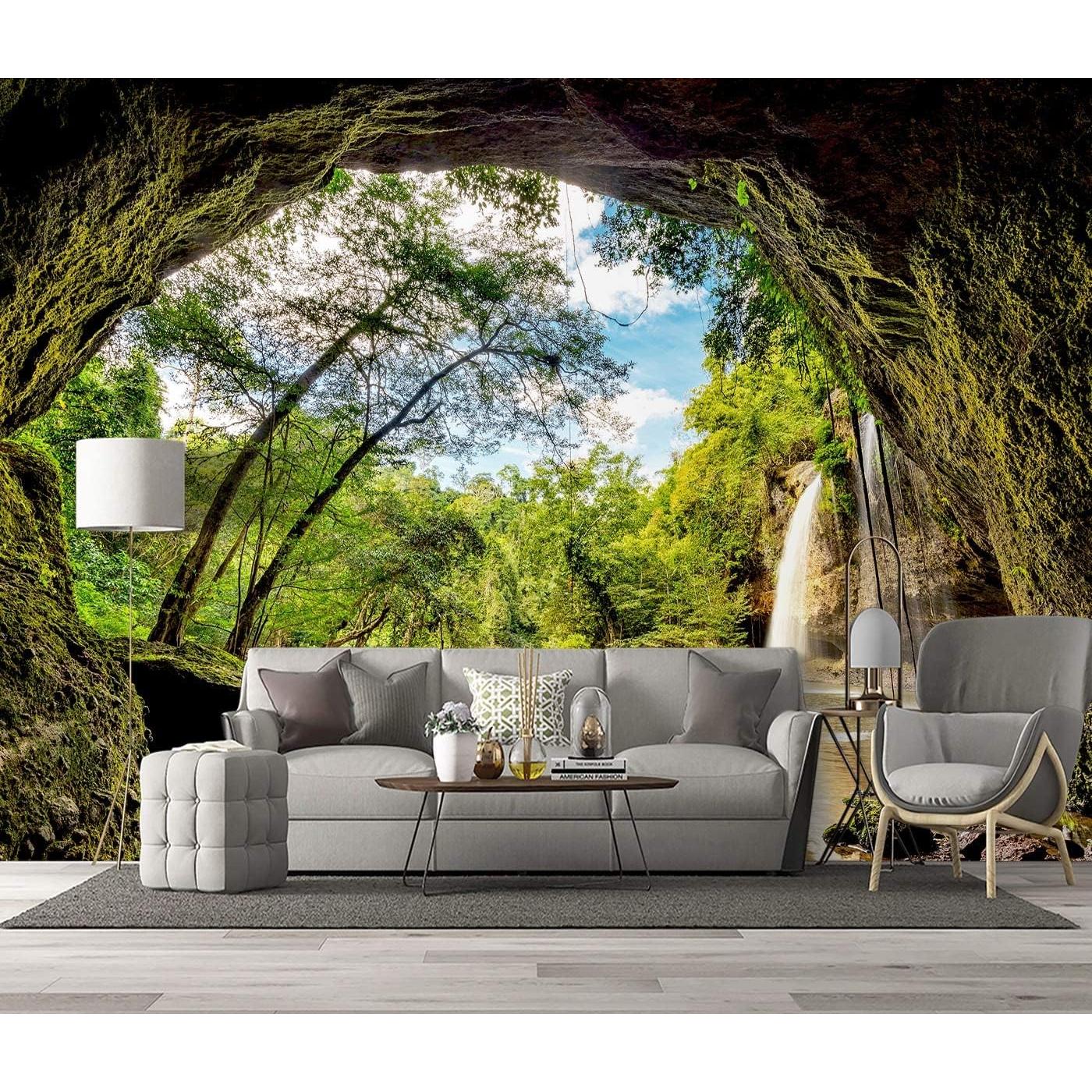 Papel Tapiz 3D BZHXBZ Paisajes Naturales 231x165cm Tela