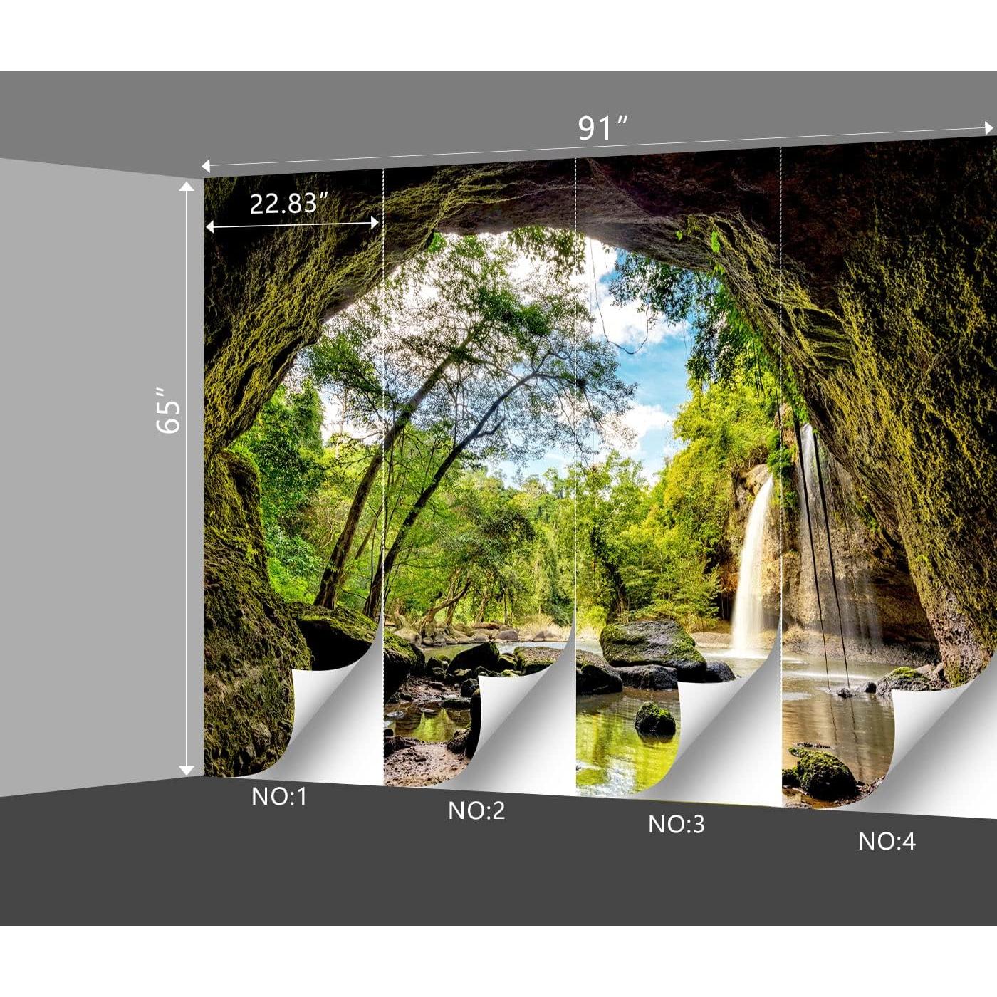 Papel Tapiz 3D BZHXBZ Paisajes Naturales 231x165cm Tela