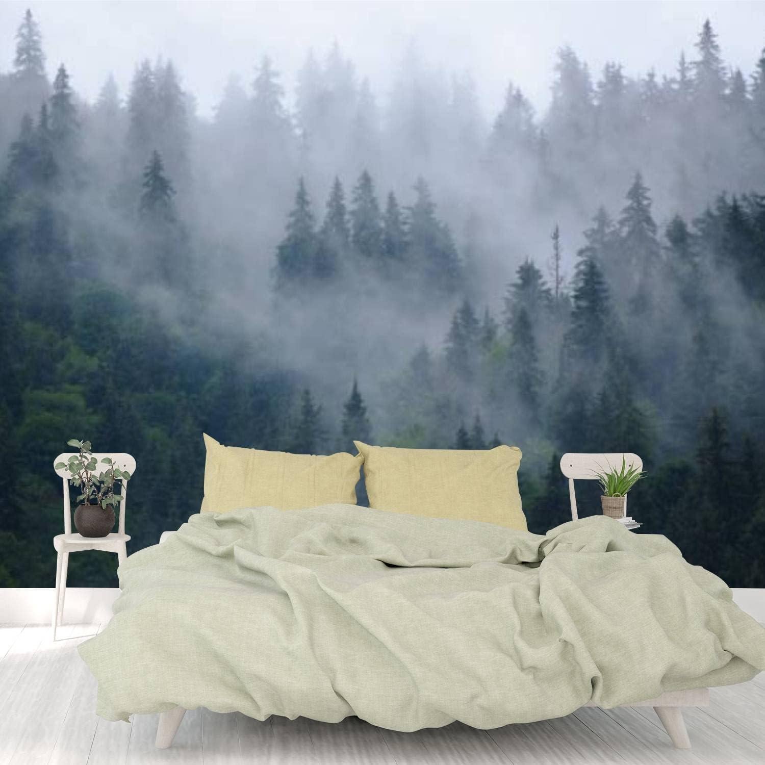 Papel Tapiz 3D Autoadhesivo AFWADFWA Paisaje Montañas 365x254cm