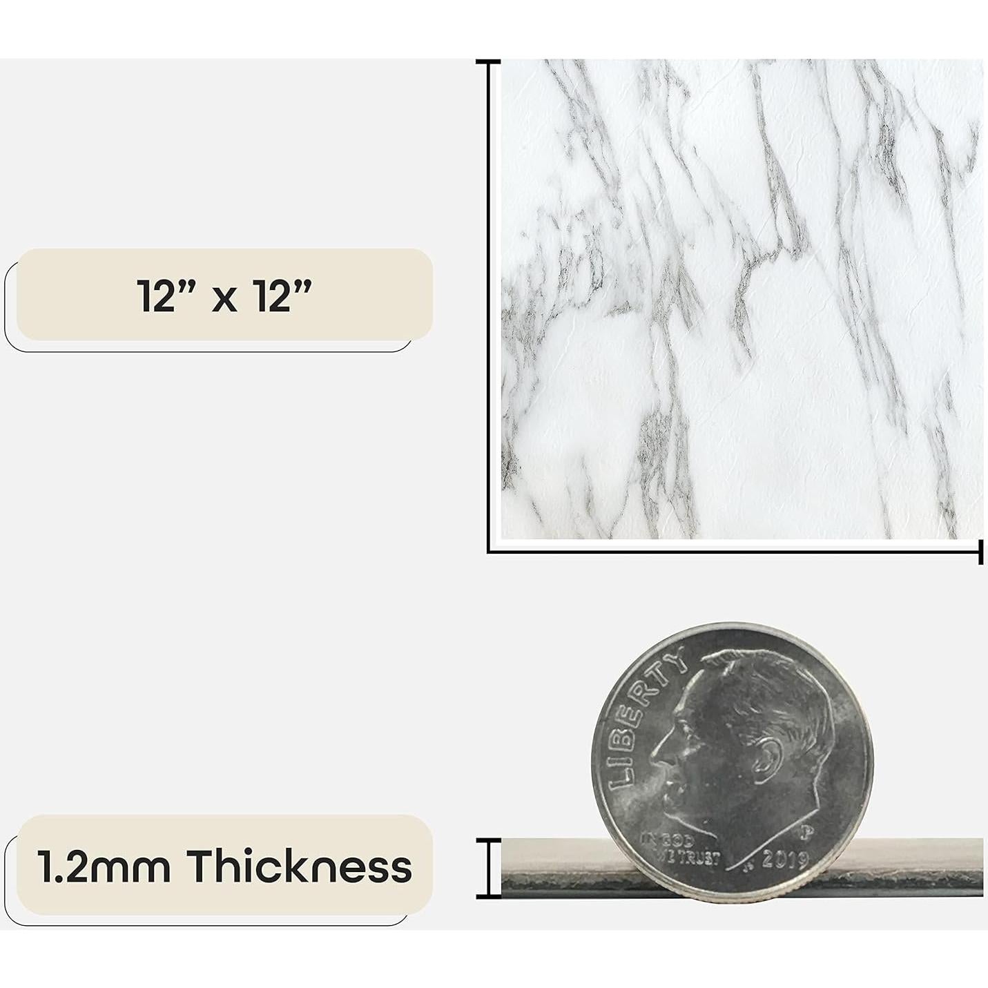 Azulejos de Vinilo Nexus 30.48x30.48 cm Bianco - 20 Piezas