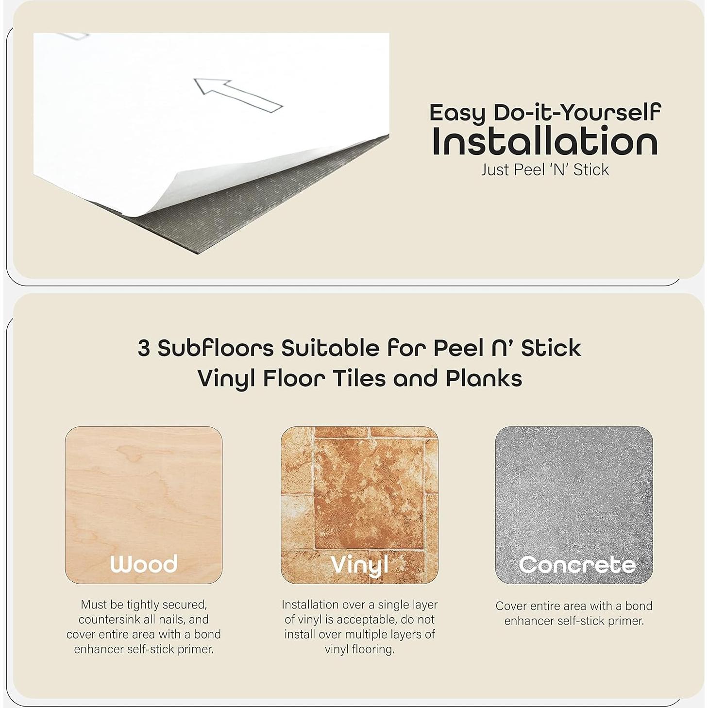 Azulejos de Vinilo Nexus 30.48x30.48 cm Bianco - 20 Piezas