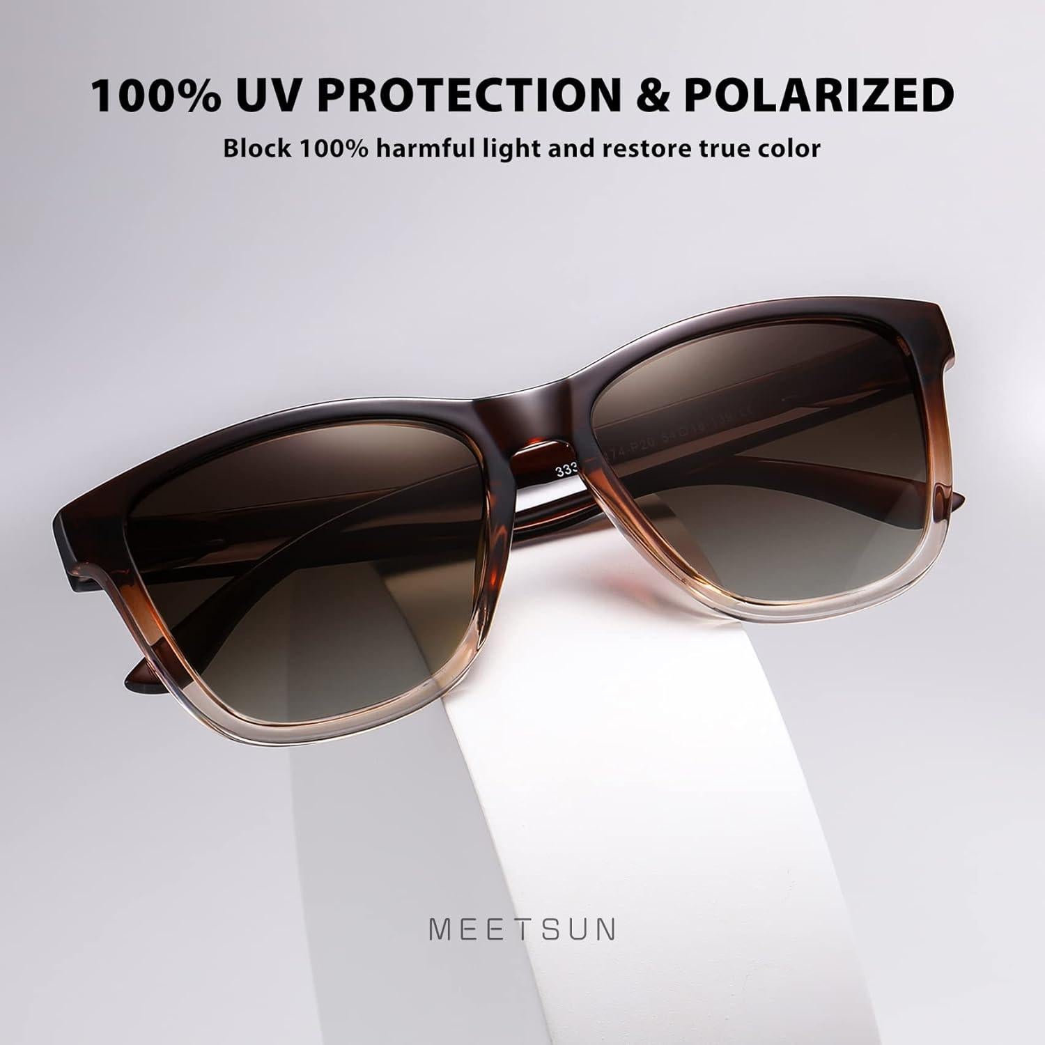 Gafas de sol polarizadas MEETSUN UV400 estilo retro para hombres y mujeres