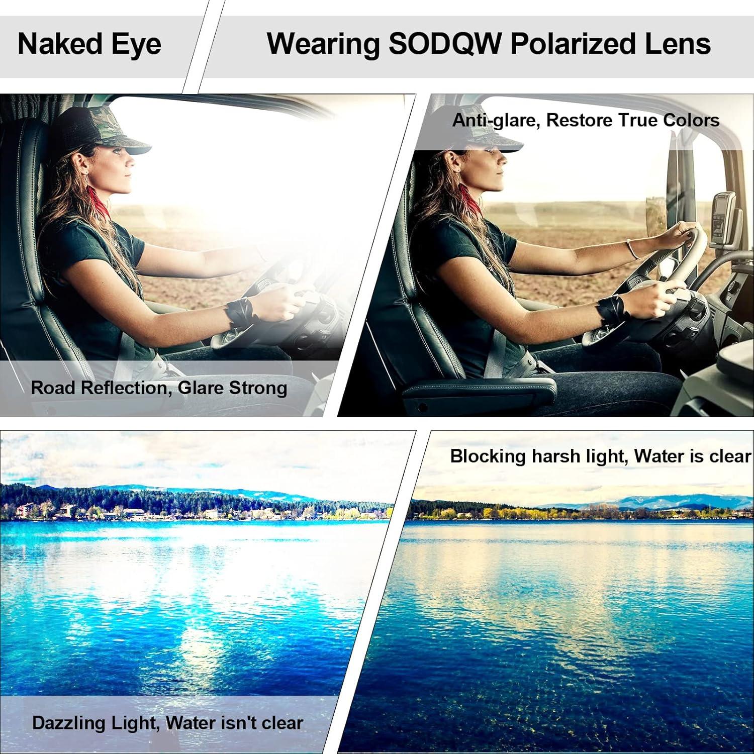 Gafas de sol Aviador SODQW polarizadas UV400 unisex oro rosa