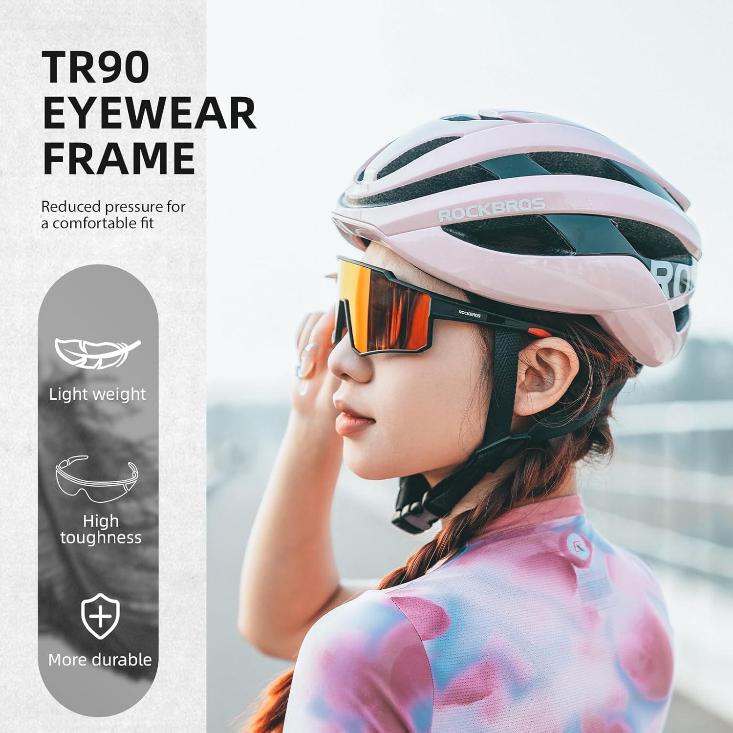 Gafas de Ciclismo ROCKBROS Polarizadas UV400 para Adultos