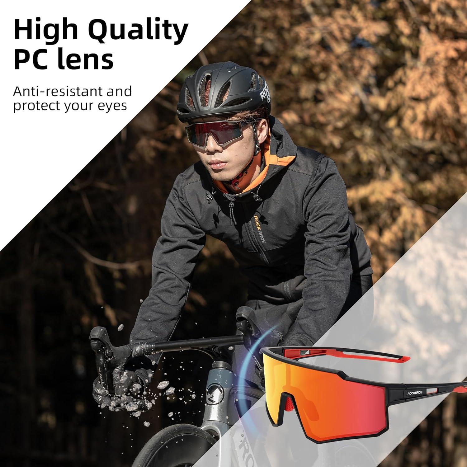 Gafas de Ciclismo ROCKBROS Polarizadas UV400 para Adultos