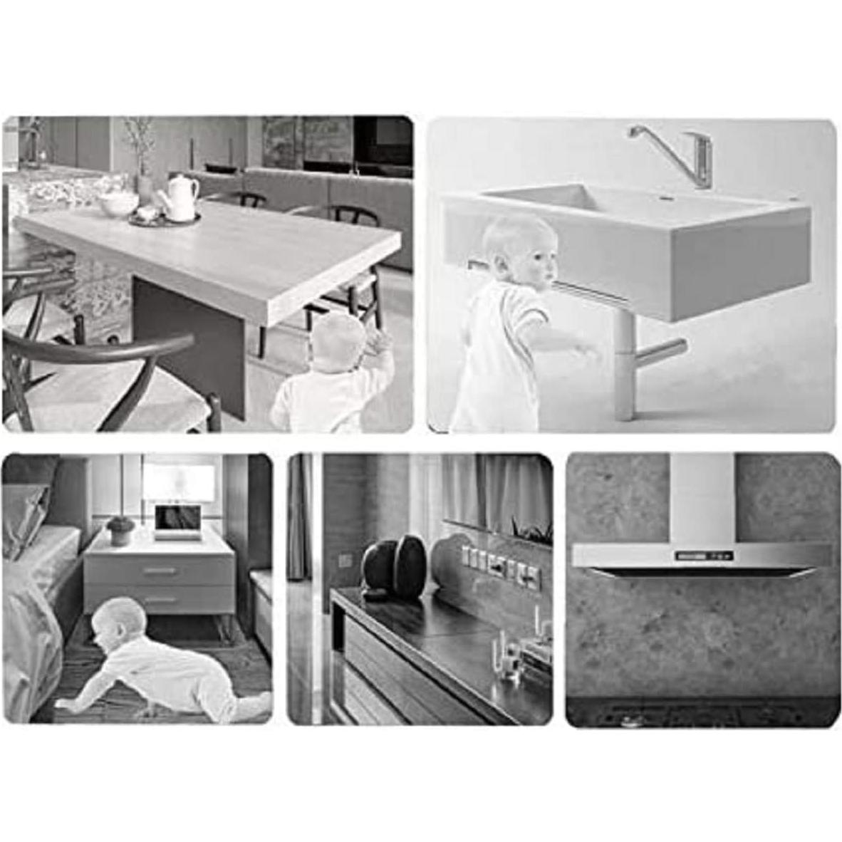 Protectores de Esquinas Transparentes Shuiniba - Paquete de 10