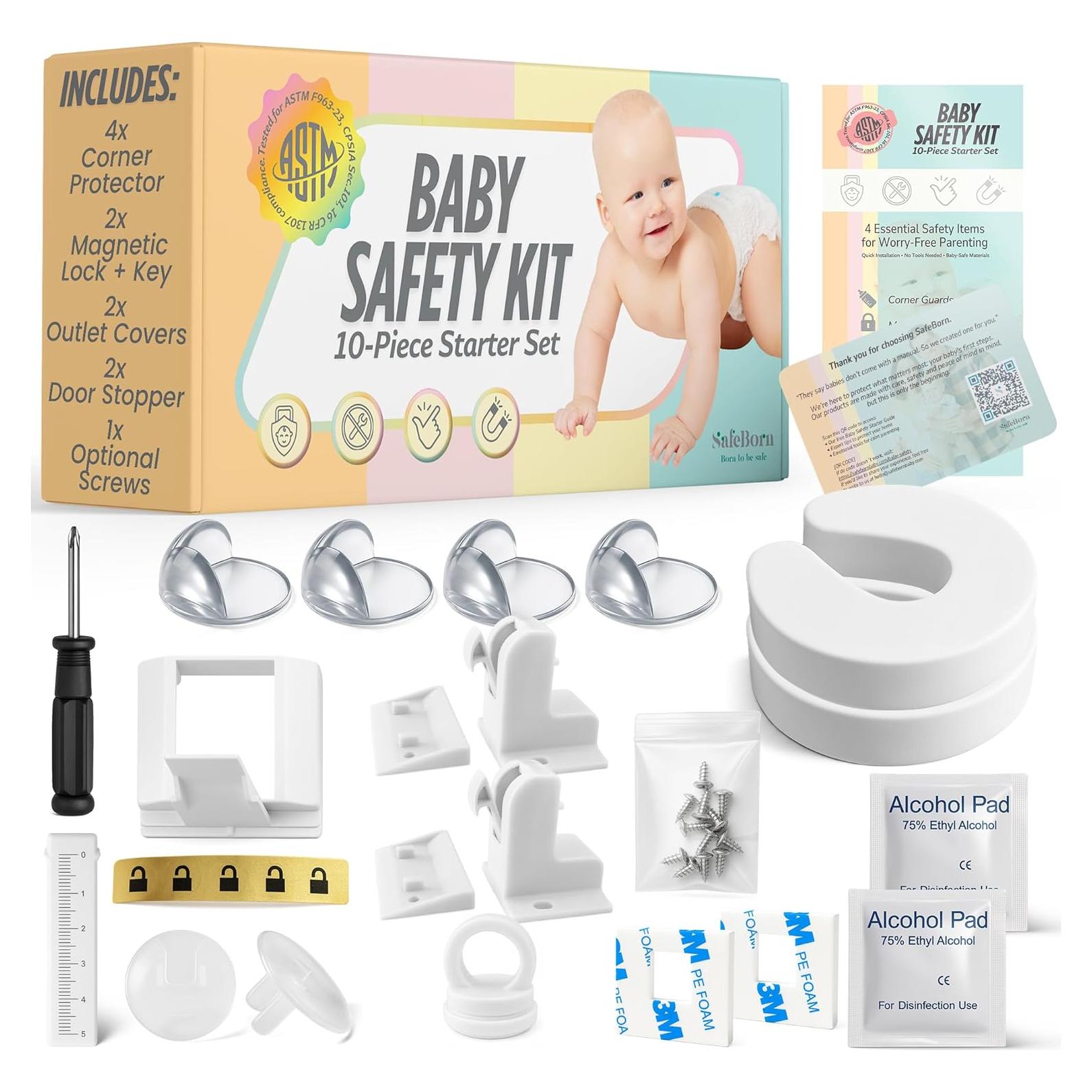 Kit de Seguridad para Bebés SafeBorn - Cerraduras y Protectores
