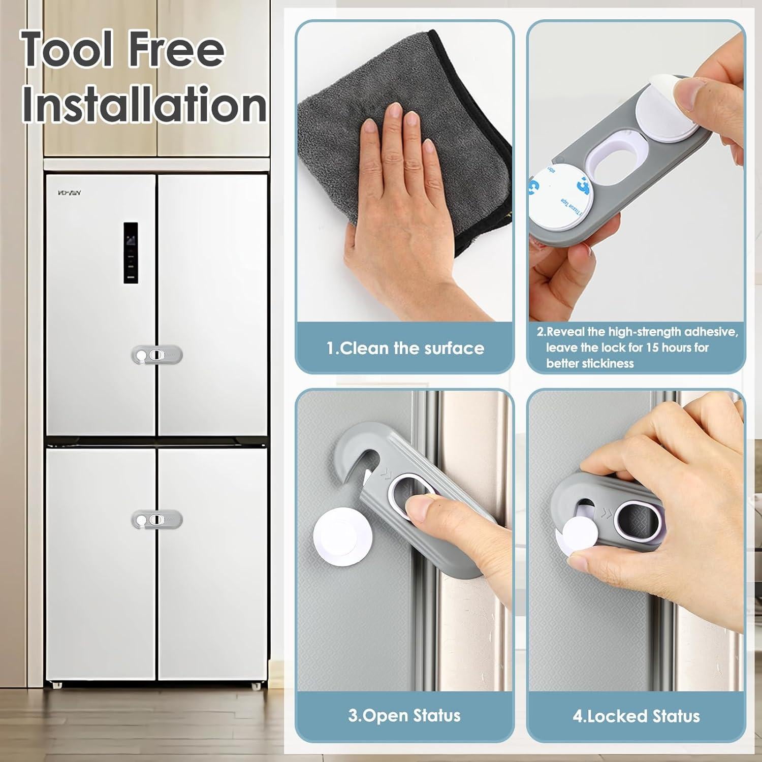 5 Cerraduras de Seguridad para Niños AJOSY - Multiusos