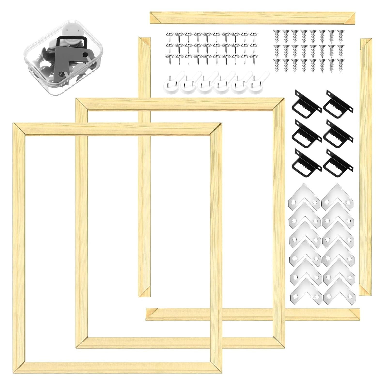 Kit de Marcos de Lienzo de Madera DoubleFill 40x50 cm - 3 Piezas