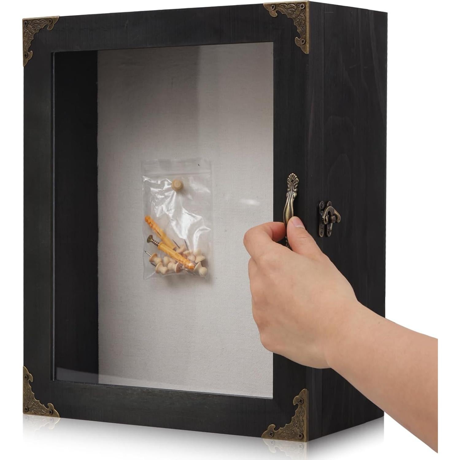 Marco de Sombra Profundo KAASTHAA 11x13cm Madera Negra