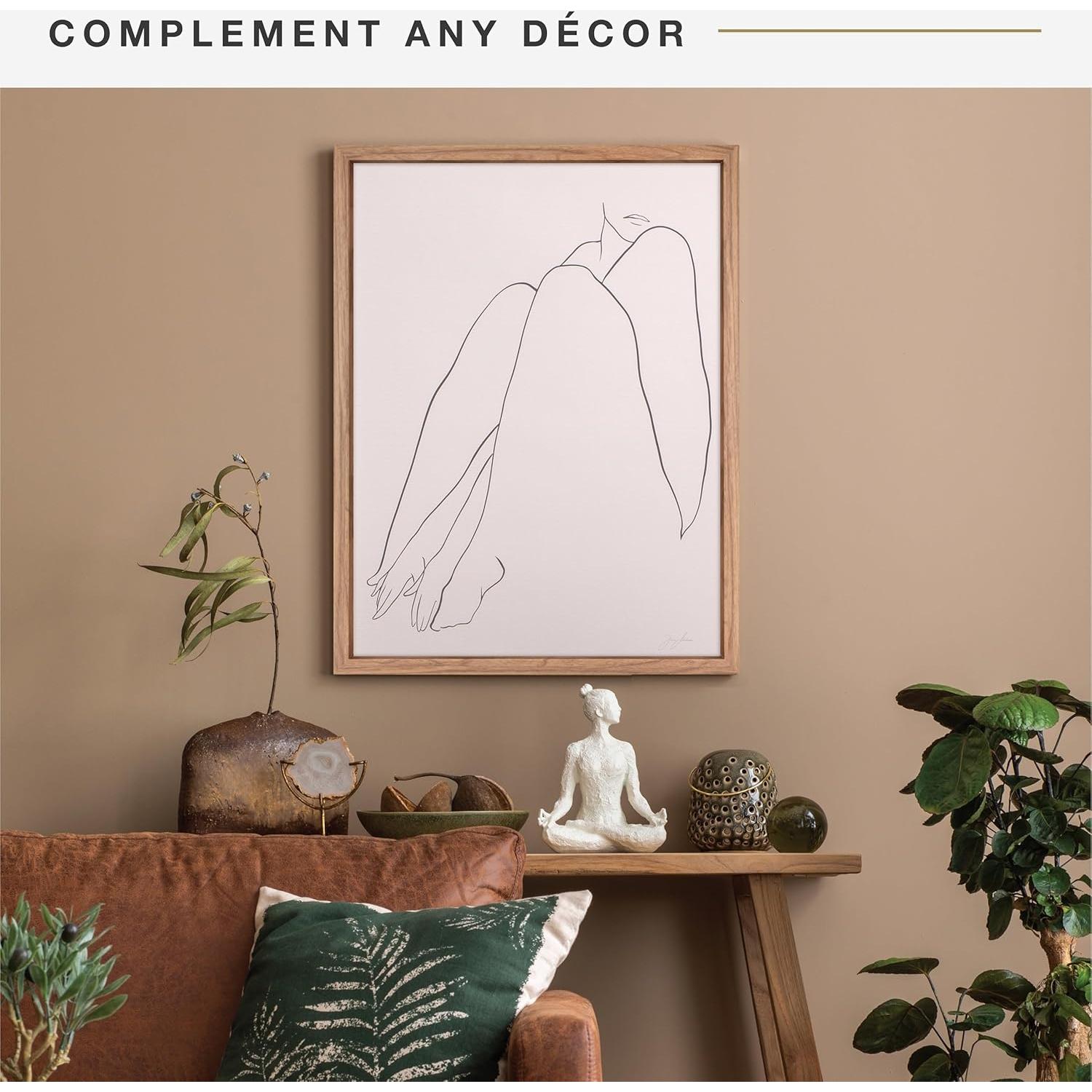 Marco Flotante MCS 18x24 cm Madera Nogal para Lienzos