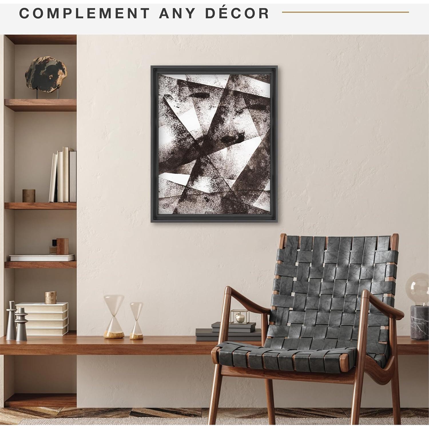 Marco Flotante MCS 16x20 Negro para Lienzo Profundo