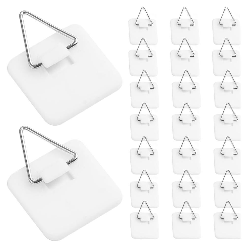 Colgadores Adhesivos Invisibles ZukoCert 20 Pcs 3.2 cm