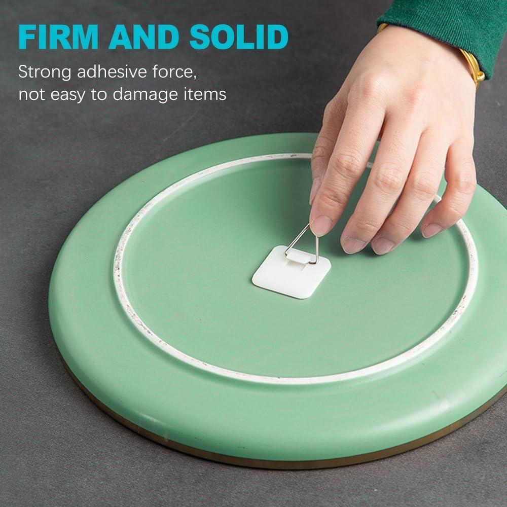 Colgadores Adhesivos Invisibles ZukoCert 20 Pcs 3.2 cm