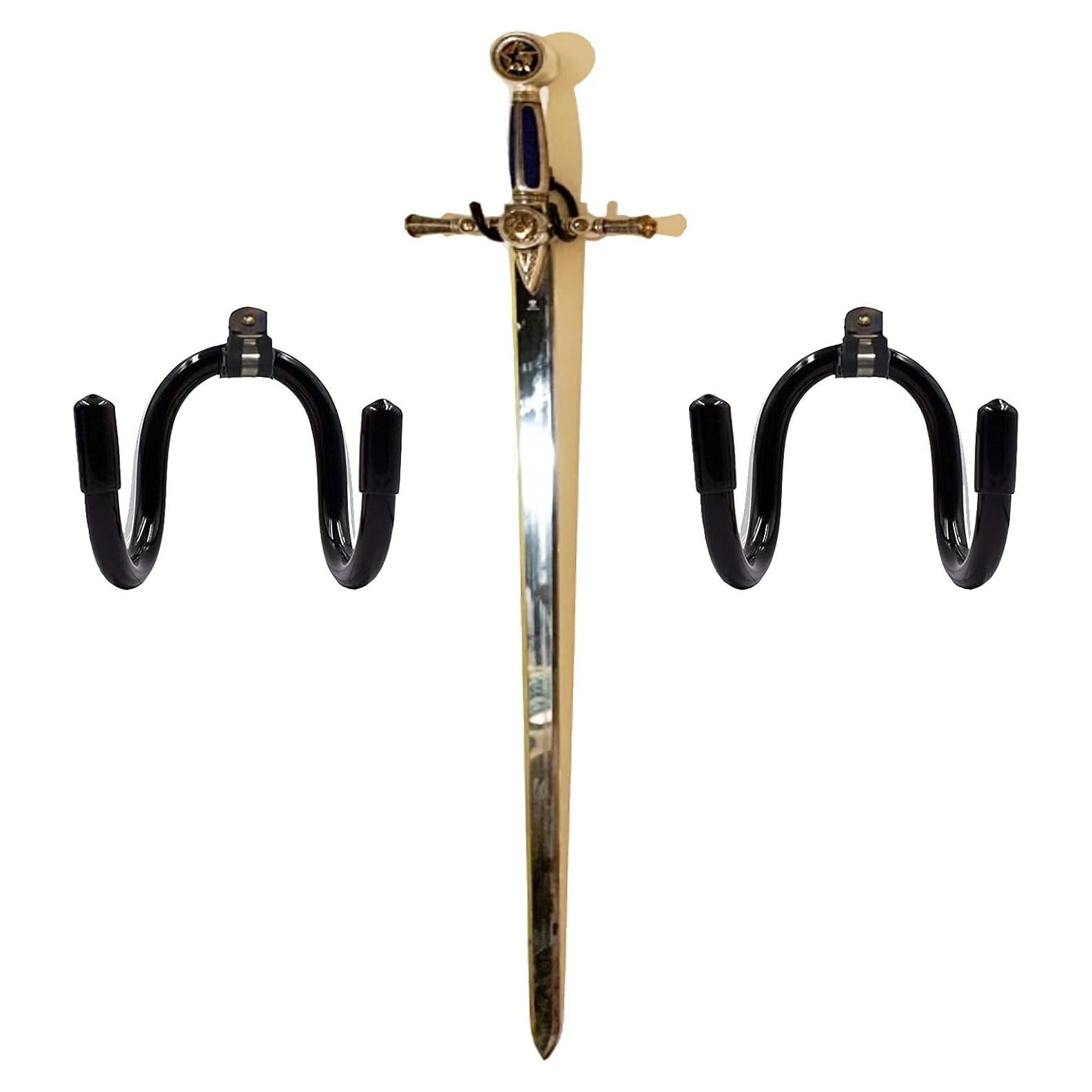 Soporte de Pared Ajustable Pmsanzay para Espadas y Armas - Paquete de 2