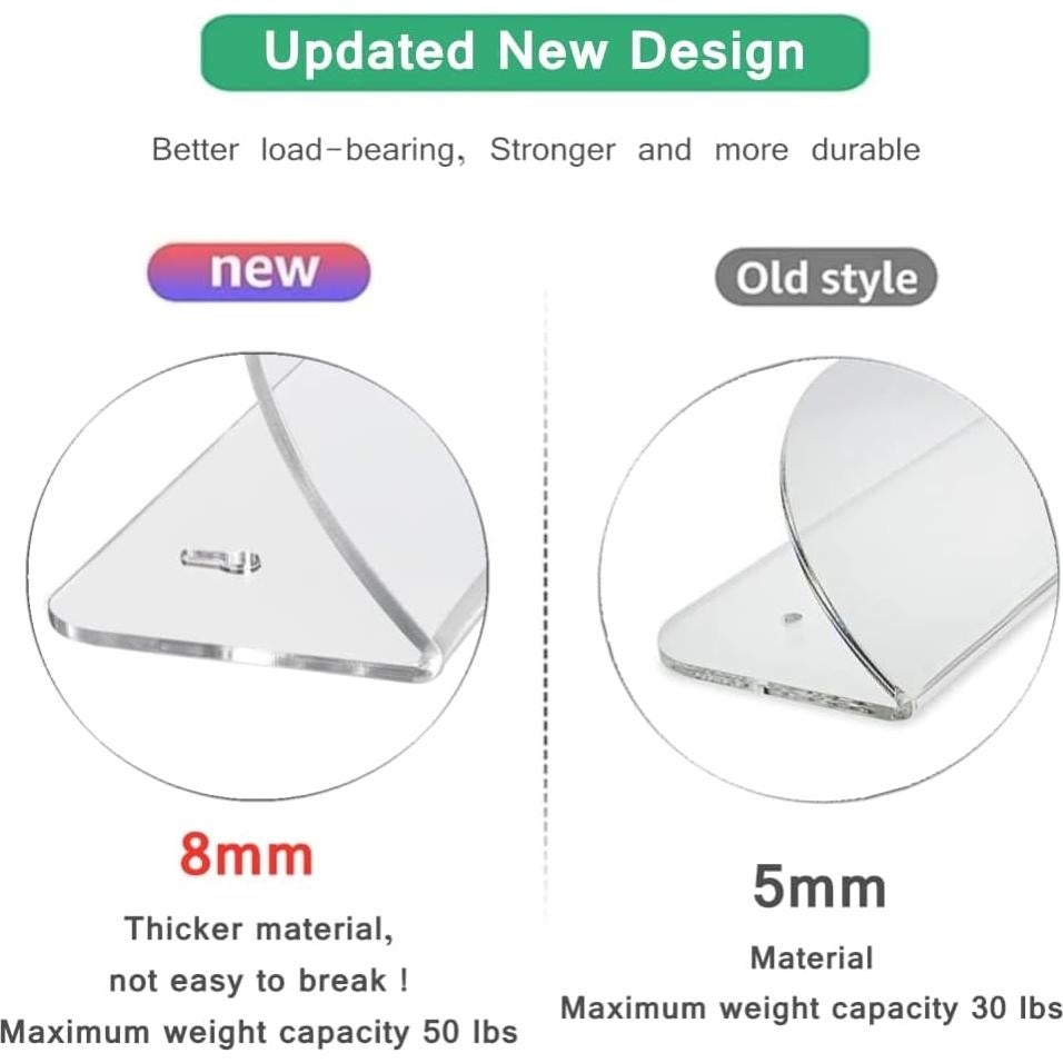 Soporte de Pared para Skateboard BiJun Acrílico Transparente